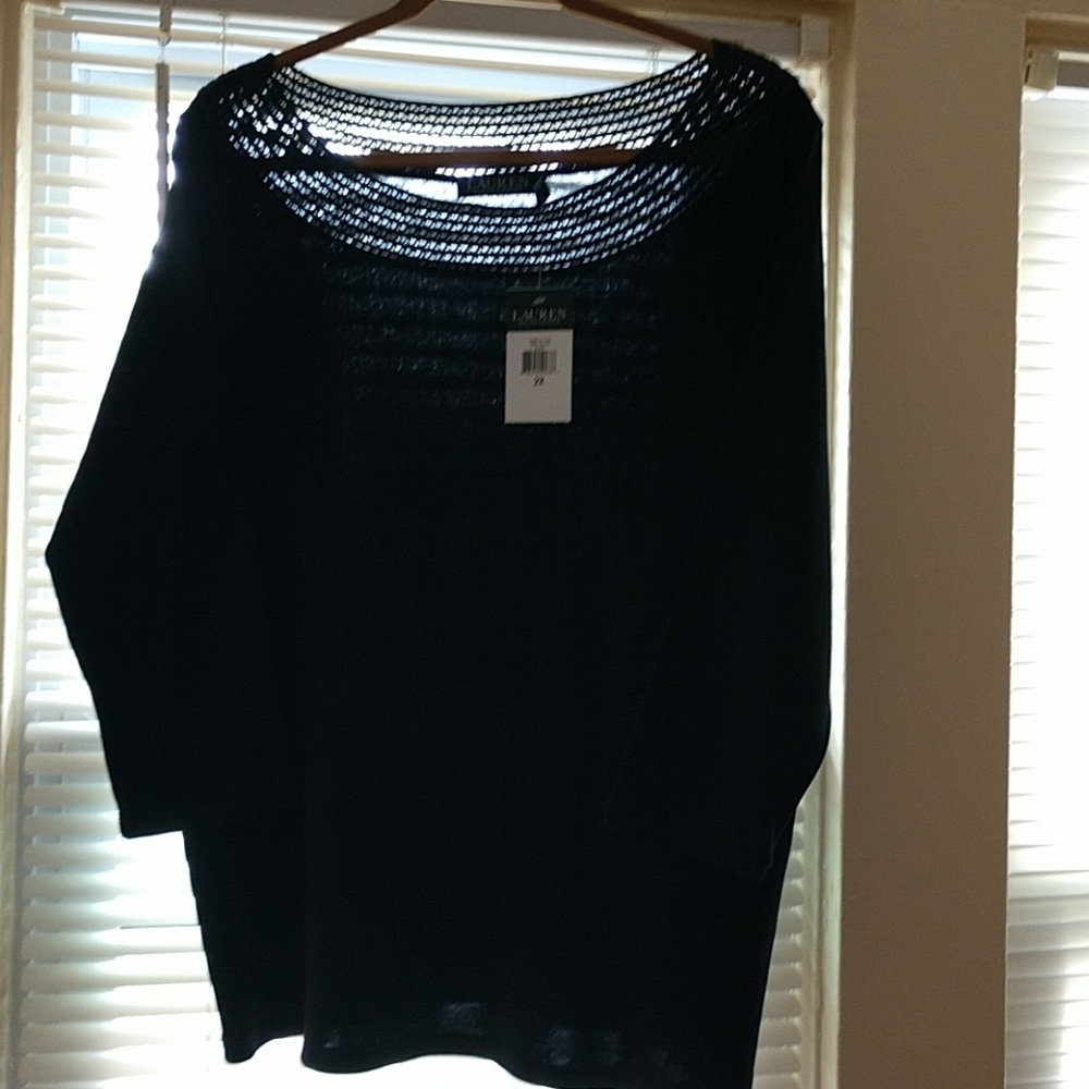 NWT Ralph Lauren tee, black